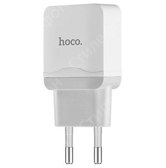Сетевое зарядное устройство Hoco C22A 2.4A Single Port Fast Charger (Белое)