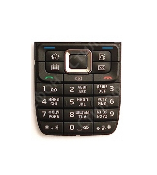 Клавиатура для Nokia E51 русифицированная (Черная)