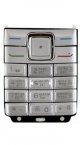 Клавиатура Nokia 6070 Русифицированная (Серебряная)