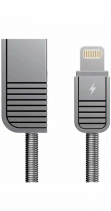 Кабель Remax RC088i металлический USB — Lightning (Серебряный)