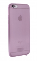 Чехол силиконовый Premium Luxo для iPhone 6s (Прозрачный розовый)