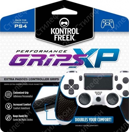 Наклейка KontrolFreek Grips XP Extra-Padded на джойстик Dualshock 4 PS4 (Двойная толщина — антимикробная против пота)
