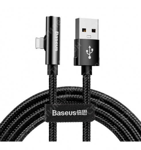 Кабель - переходник Baseus Rhythm Bent Connector Audio Cable 1.2м USB - Lightning CALLD-B01