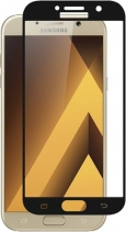 Защитное стекло на весь экран для Samsung Galaxy A7 2017 SM A720F (Чёрное)