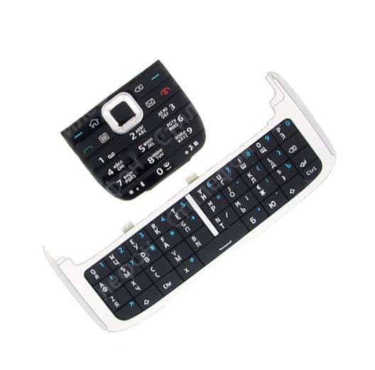 Клавиатура для Nokia E75 русифицированная Комплект (Черная)