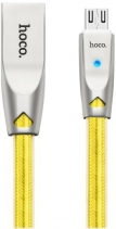 Кабель Hoco U9 Zinc Alloy Jelly Knitted Micro USB 1.2M (Желтый)