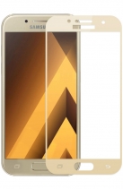 Защитное стекло на весь экран 0.3мм для Samsung Galaxy A3 2017 SM A320 (Золотое)
